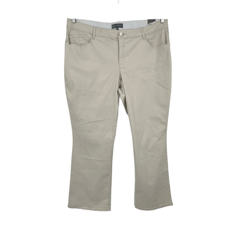 Wit & Wisdom Jeans Ab Solution Itty Bitty More Boot beige Plus size 22W